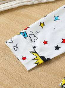 Ropa De Hogar Con Estampado De Dibujos Animados Para Niños Pequeños - Multicolor - Ver 3