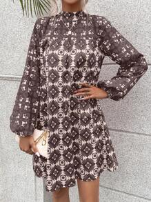 EMERY ROSE In toàn bộ Đầm - màu nâu - Xem 3