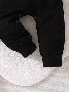 Đứa bé trai Đồ họa Chữ cái Khối màu áo có mũ Áo liền quần - Nhiều màu - Xem 5