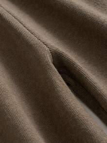 GIGOGOU 两件套秋冬女士毛衣套装休闲针织裤运动服秋季衣服 - 咖啡棕 - 查看 7