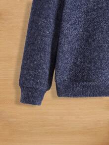 3入組/套小男童素色運動衛衣,隨機色 - 彩色 - 查看 3