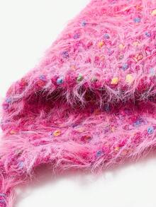 SHEIN ICON Women's Pink Hat For Autumn And Winter Cute - Hot Pink - View 9