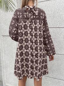 EMERY ROSE In toàn bộ Đầm - màu nâu - Xem 2