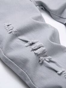 Boys' Ripped Jeans For Big Kids - Light Grey - View 5