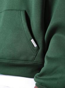 SUMWON 圣帕特里克节幸运符优质森林绿色超大套头连帽衫羊毛运动衫爱尔兰主题休闲运动街头装非常适合 3 月 17 日庆祝活动 - 綠色 - 查看 7