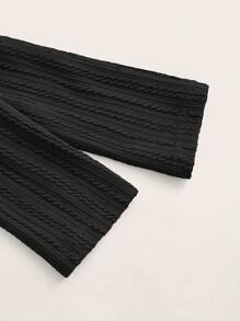 SHEIN MOD Hơn 	
Fuzzy Vòng cổ Áo Jacket Crop - màu đen - Xem 4