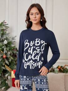 Của phụ nữ Giáng sinh Bộ mặc nhà - Nhiều màu - Xem 3