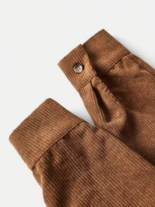 孕婦連體褲 - 棕色 - 查看 7