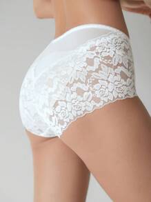 DAZY Floral Lace Panty,Back To School Clothes - White - View 8