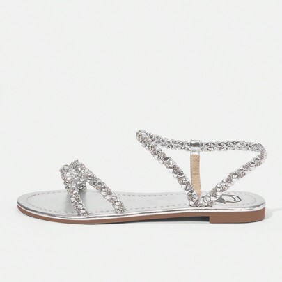 Braided Strap Women's Flat Sandals