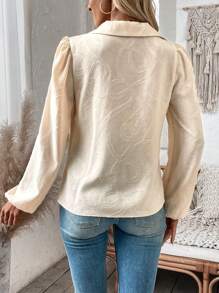 Chiquease Effen kleur Colkraag Shirt