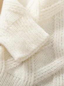 Baby Girl Solid Cardigan & Knit Pants - Apricot - View 3