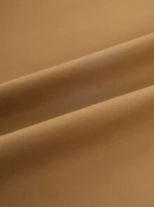 男士連帽夾克帶束口繩和大側袋 - 卡其色 - 查看 10