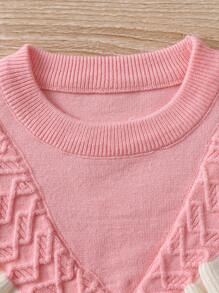 Baby Mädchen Pullover mit Rüschenbesatz,