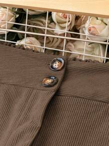 Calvaya Plus Solid Straight Leg Pants - Brown - View 4