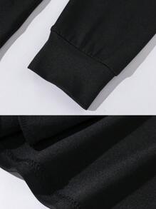 Manfinity Sport Streetwear Áo khoác thể thao có khóa kéo cho nam - màu đen - Xem 4