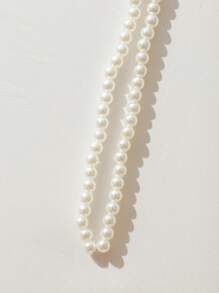 SHEIN 女士仿珍珠蝴蝶结性感丁字裤内衣