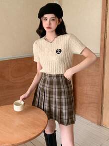 DAZY 女式格子裙秋季