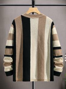 Manfinity Hypemode Nam Sọc dọc Áo len - Nhiều màu - Xem 2