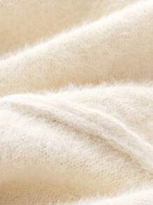 GIGOGOU 秋冬保暖女士针织毛衣套装+运动裤 - 杏色 - 查看 5