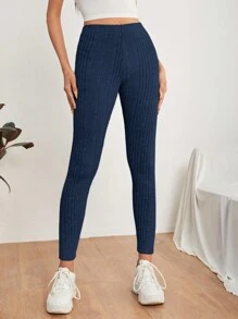 SHEIN PETITE Mallas Interiores De Mujer. - Azul Marino - Ver 5