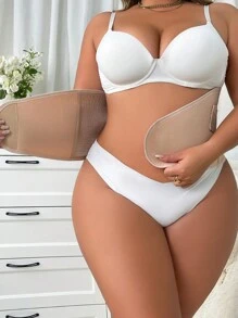 加大號實心透氣腰部訓練器 - 杏色 - 查看 1