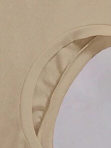 SHEIN LUNE Cartoon & Đồ họa chữ cái Áo thun - Màu Khaki - Xem 5