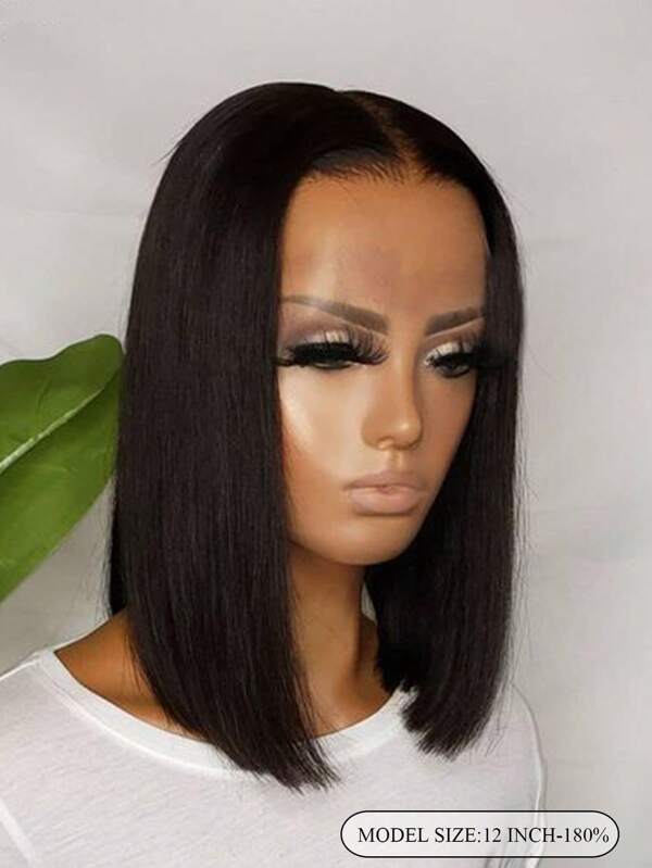 Straight 2*6 Lace Front Wig human hair wigs High Density Natural