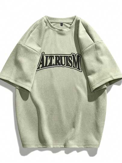 Men's Suede Printed T-shirt