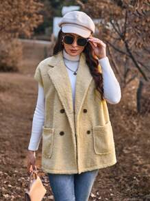 Aveloria Women's Double-breasted Coat With Two Pockets