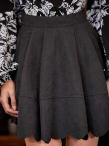 SHEIN Frenchy Women's Pleated Skirt - Black - View 6