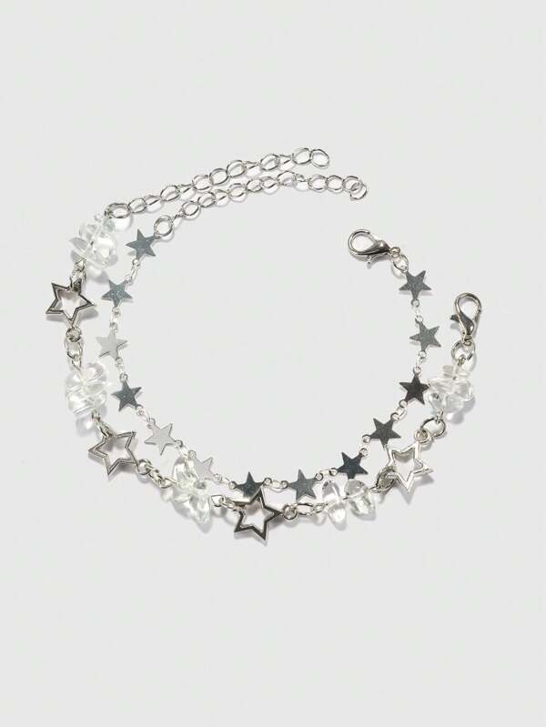 ROMWE Grunge Punk 2 piezas Pulsera de mujeres