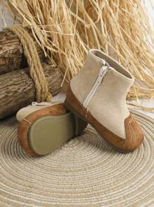 Brown Slip Resistant Flat Base Children's Boots - Multicolor - View 5