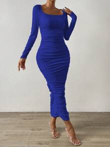 Chiquease Women's Blue Dress - Royal Blue - View 4