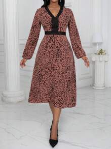 SHEIN Clasi Women's Allover Printed Dress - Multicolor - View 6