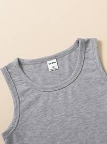 SHEIN Vintaside Kids 3 Stücke/set Rundhals Weste Für Kleine Jungen