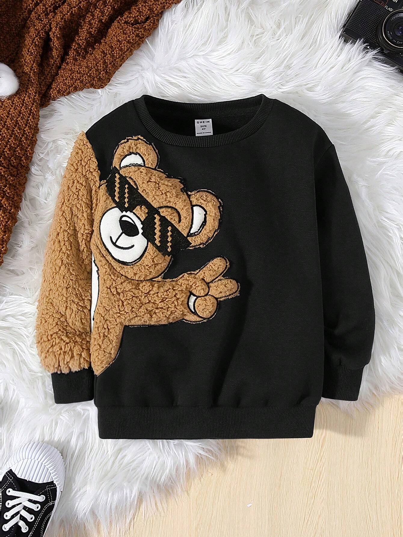 Shein teddy bear on sale hoodie