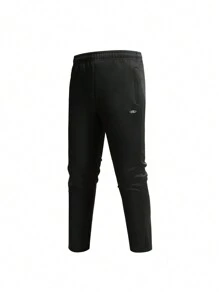 2pcs Men's Color Blocking Patchwork Jacket And Pocketed Pants Set