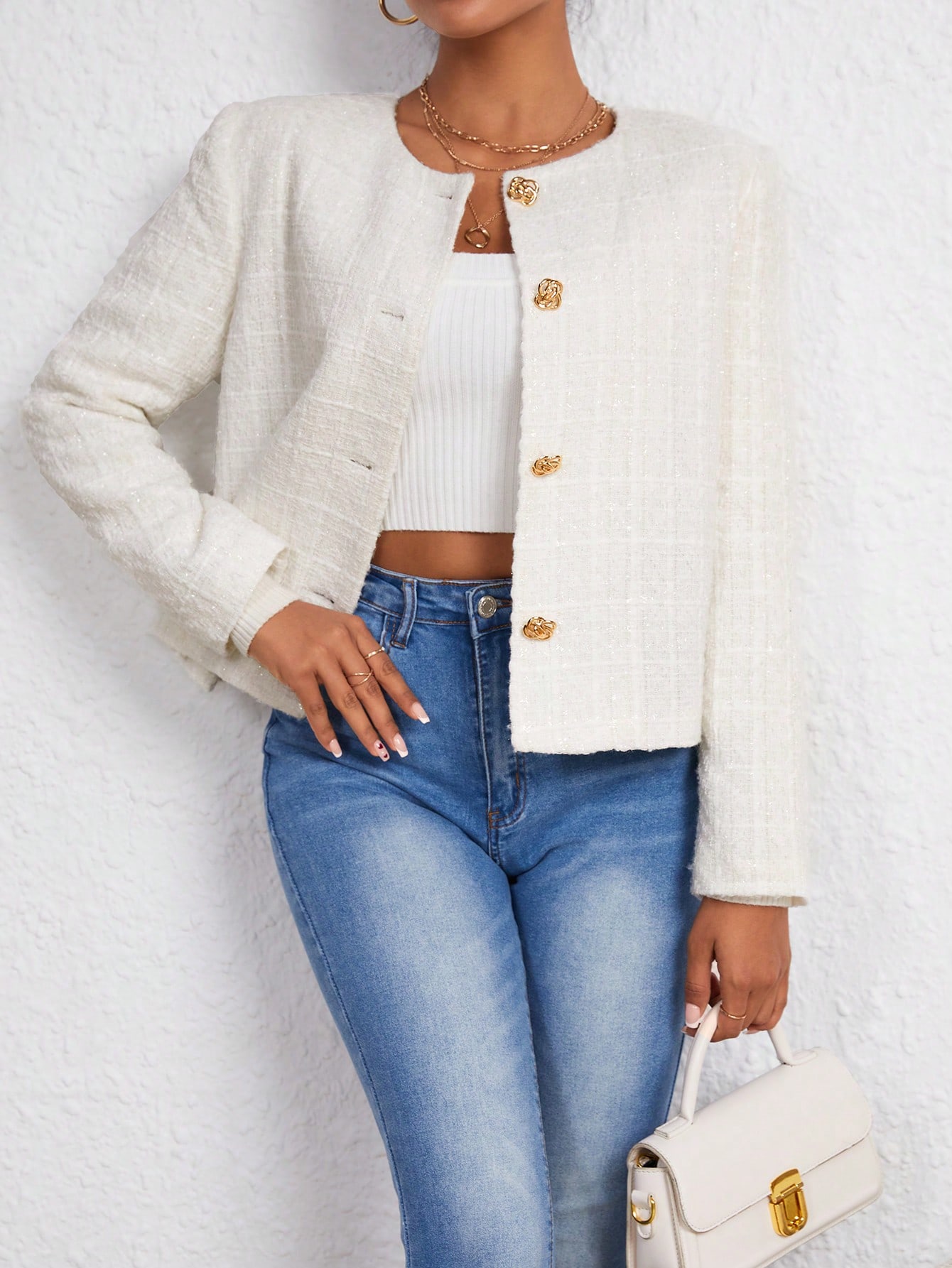 shein cappotto a quadri