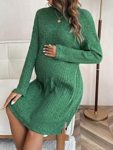 SHEIN 孕婦連身裙 - 綠色 - 查看 4