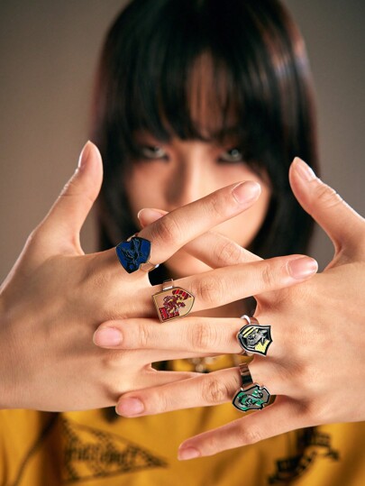 Harry Potter | ROMWE Anillo Abierto Con Estampado De Serpiente Para Mujer