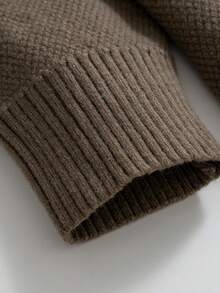 GIGOGOU 两件套秋冬女士毛衣套装休闲针织裤运动服秋季衣服 - 咖啡棕 - 查看 5