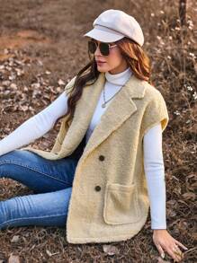 Aveloria Women's Double-breasted Coat With Two Pockets