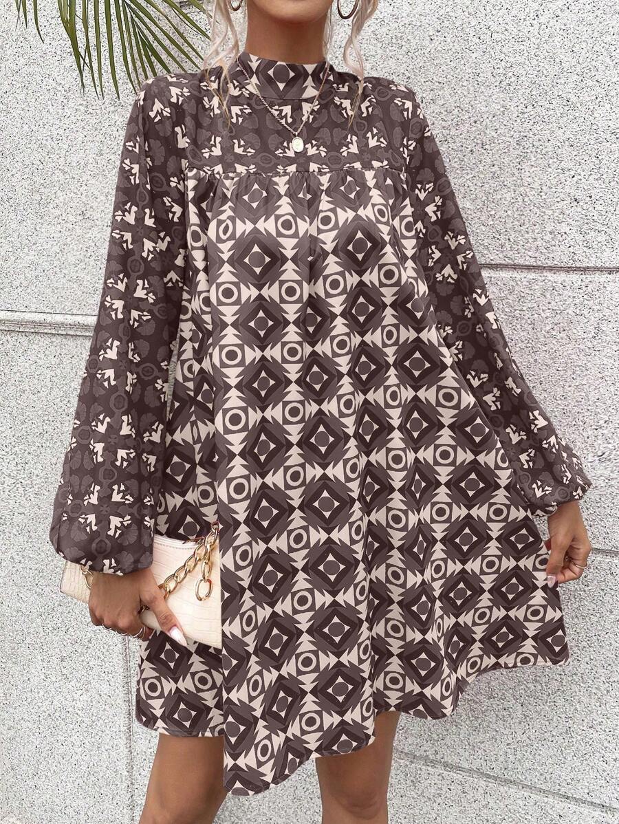 EMERY ROSE In toàn bộ Đầm - màu nâu - Xem 1