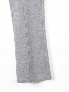 Manfinity EMRG Men's Letter Printed Drawstring Waist Joggers - Light Grey - View 5