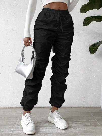 EMERY ROSE Pantaloni de damă cu talie elastică