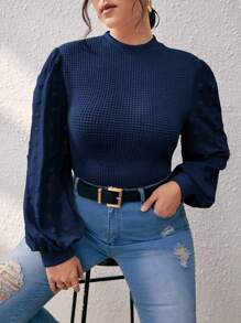 SHEIN Frenchy 大碼燈籠袖女性上衣