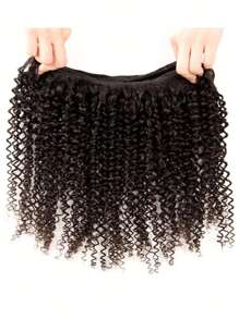 Kinky Curly Hair Extension Virgin Human Hair Weaving 3 Bundles Kinky Curly Remy Hair 100% Human Hair Weaves Extension Natural Color
