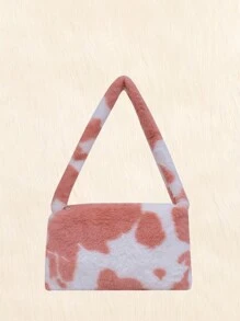 ROMWE Kawaii 女士毛絨肩袋 - 粉色 - 查看 1