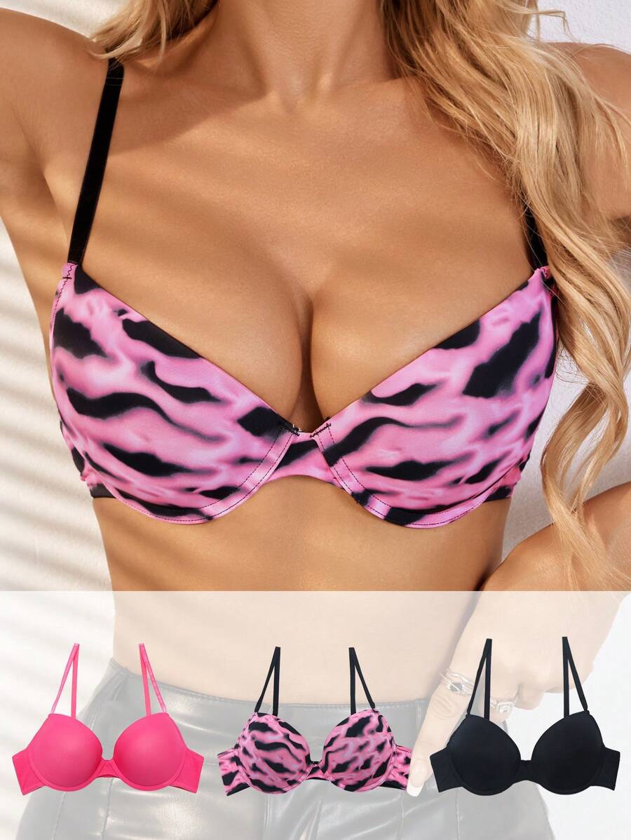 SHEIN 女性時尚胸罩 - 彩色 - 查看 1